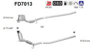 FD7013 AS filter sadzí/pevných častíc výfukového systému FD7013 AS