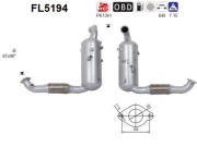FL5194 AS filter sadzí/pevných častíc výfukového systému FL5194 AS