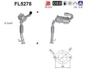 FL5278 AS filter sadzí/pevných častíc výfukového systému FL5278 AS