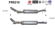 FR5210 AS filter sadzí/pevných častíc výfukového systému FR5210 AS