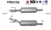 FR5212Q AS filter sadzí/pevných častíc výfukového systému FR5212Q AS
