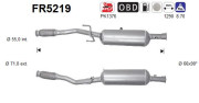 FR5219 AS filter sadzí/pevných častíc výfukového systému FR5219 AS