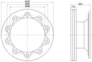 CVD613 Brzdový kotouč DON