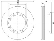 CVD556 Brzdový kotouč DON