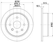 PCD11922 Brzdový kotouč DON