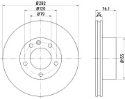 PCD16772 Brzdový kotouč DON