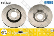 6012251 Brzdový kotouč GIRLING