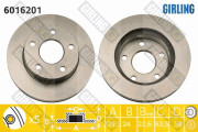 6016201 Brzdový kotouč GIRLING