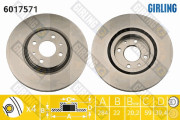 6017571 Brzdový kotouč GIRLING