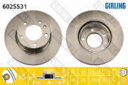 6025531 Brzdový kotouč GIRLING