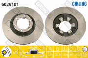 6026101 Brzdový kotouč GIRLING