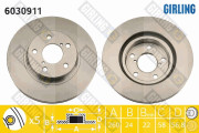 6030911 Brzdový kotouč GIRLING