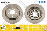 6040664 Brzdový kotouč GIRLING