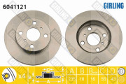 6041121 Brzdový kotouč GIRLING