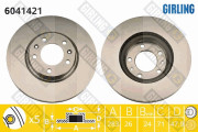 6041421 Brzdový kotouč GIRLING