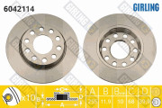 6042114 Brzdový kotouč GIRLING