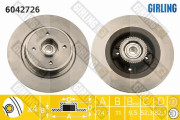 6042726 Brzdový kotouč GIRLING