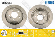 6042962 Brzdový kotouč GIRLING