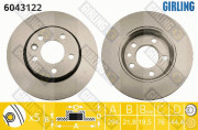 6043122 Brzdový kotouč GIRLING