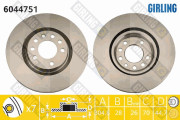 6044751 Brzdový kotouč GIRLING