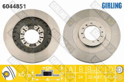 6044851 Brzdový kotouč GIRLING