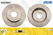 6044981 Brzdový kotouč GIRLING