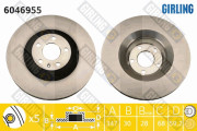 6046955 Brzdový kotouč GIRLING