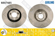 6047485 Brzdový kotouč GIRLING