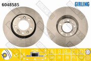 6048585 Brzdový kotouč GIRLING