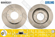 6049201 Brzdový kotouč GIRLING