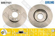 6061161 Brzdový kotouč GIRLING