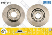 6061211 Brzdový kotouč GIRLING