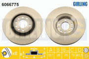 6066775 Brzdový kotouč GIRLING
