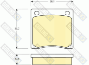 6101269 GIRLING sada brzdových platničiek kotúčovej brzdy 6101269 GIRLING