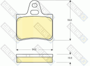 6101469 GIRLING sada brzdových platničiek kotúčovej brzdy 6101469 GIRLING