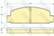 6101769 GIRLING sada brzdových platničiek kotúčovej brzdy 6101769 GIRLING