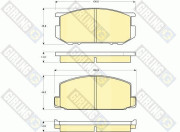 6101819 Sada brzdových destiček, kotoučová brzda GIRLING