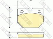 6101879 GIRLING sada brzdových platničiek kotúčovej brzdy 6101879 GIRLING