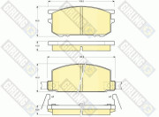 6102109 Sada brzdových destiček, kotoučová brzda GIRLING