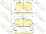 6102119 Sada brzdových destiček, kotoučová brzda GIRLING