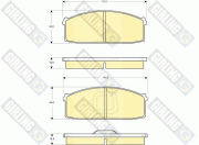 6102139 GIRLING sada brzdových platničiek kotúčovej brzdy 6102139 GIRLING