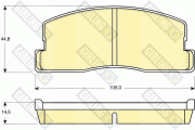 6102869 GIRLING sada brzdových platničiek kotúčovej brzdy 6102869 GIRLING