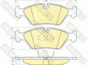 6102982 Sada brzdových destiček, kotoučová brzda GIRLING