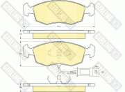 6103012 Sada brzdových destiček, kotoučová brzda GIRLING
