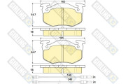 6103133 Sada brzdových destiček, kotoučová brzda GIRLING