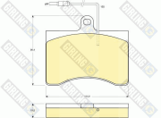 6103149 GIRLING sada brzdových platničiek kotúčovej brzdy 6103149 GIRLING