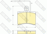 6103159 GIRLING sada brzdových platničiek kotúčovej brzdy 6103159 GIRLING