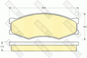 6103189 Sada brzdových destiček, kotoučová brzda GIRLING