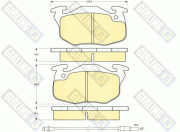 6103273 Sada brzdových destiček, kotoučová brzda GIRLING