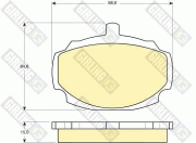 6103316 Sada brzdových destiček, kotoučová brzda GIRLING